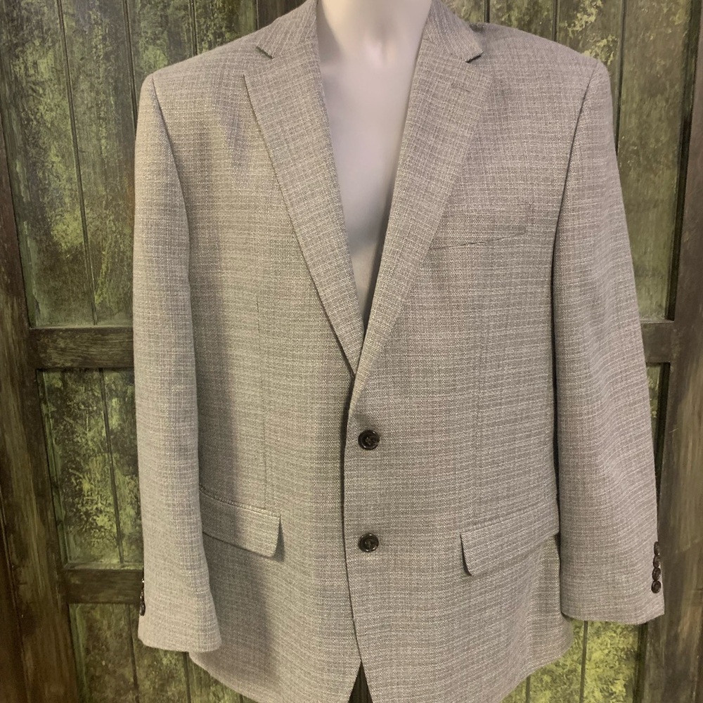 Men's Gray Chaps 40R Blazer